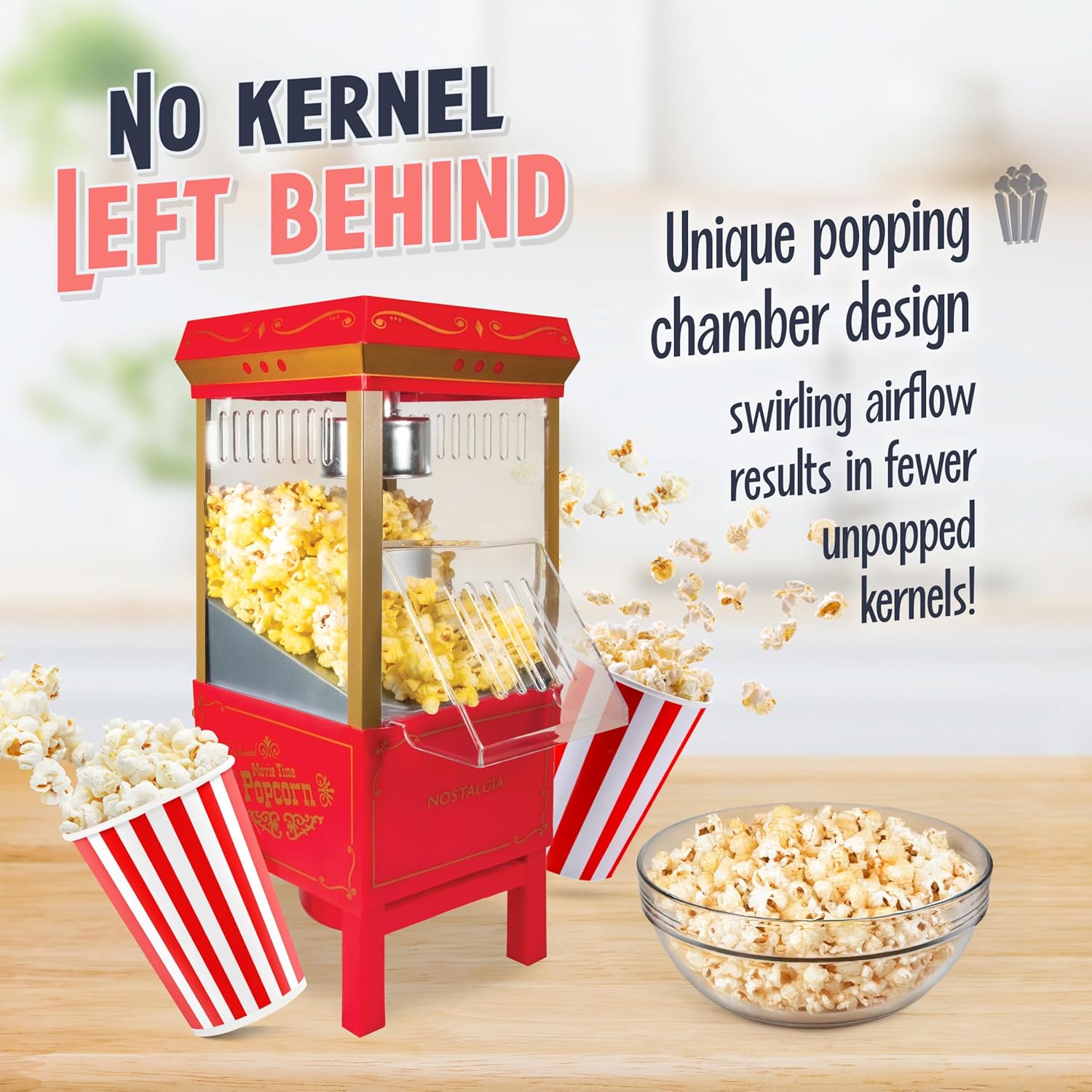 Nostalgia Vintage Hot-Air Popcorn Maker Machine