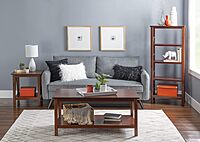 Linon Home Dcor Linon Home Decor Titian End Table, 20"w x 17.72"d x 22.01"h, Antique Tobacco