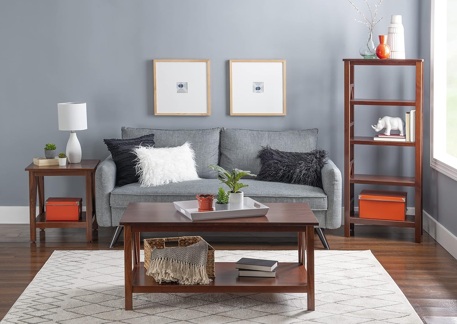 Linon Home Dcor Linon Home Decor Titian End Table, 20"w x 17.72"d x 22.01"h, Antique Tobacco