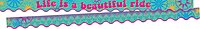 Barker Creek Double-Sided Scalloped Edge Border 2-Pack, Bohemian, Trim Out Bulletin Boards and Create Colorful Displays