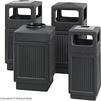 SAFCO Canmeleon Indoor/Outdoor Trash Receptacle