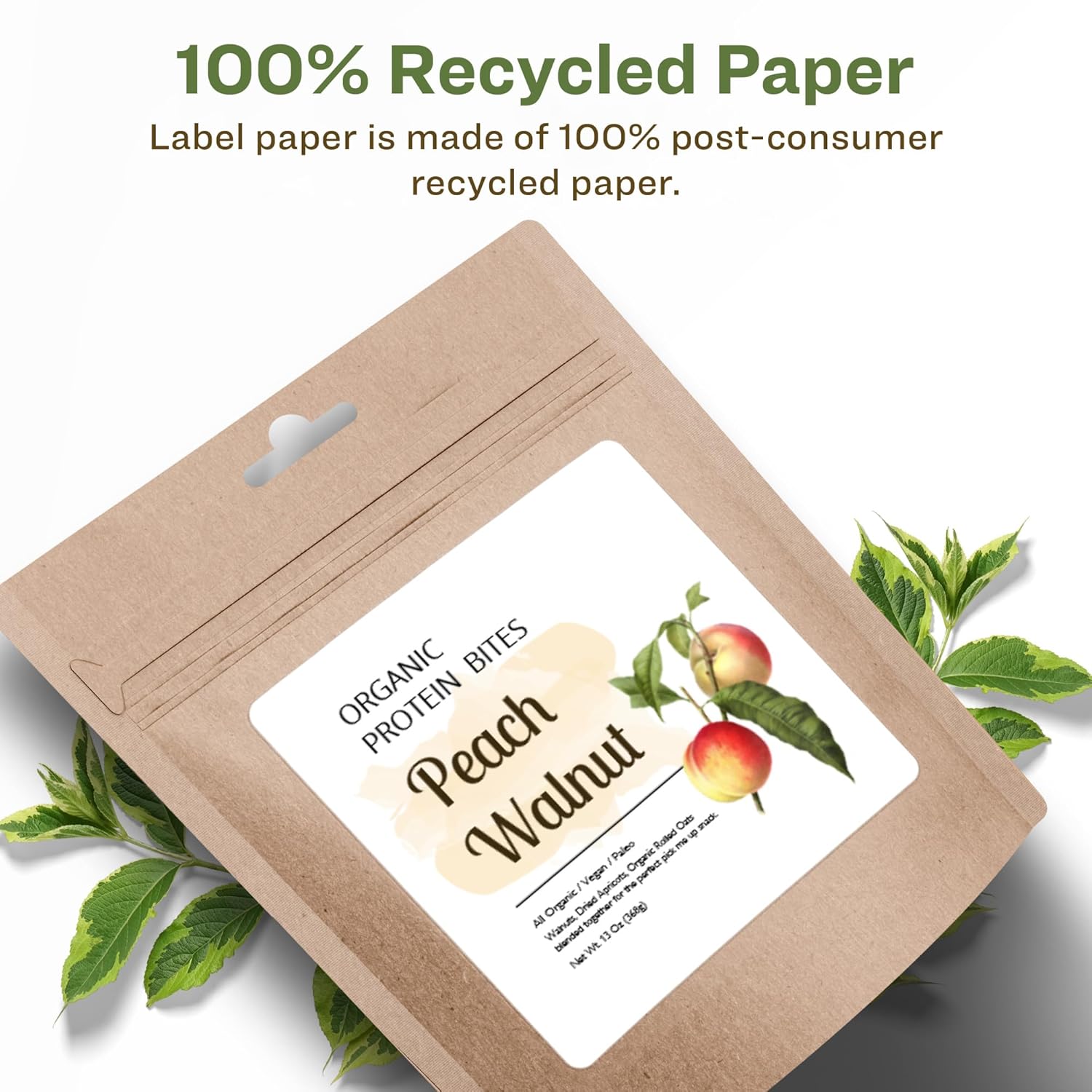 Avery EcoFriendly Matte White Recycled Square Labels, 2.75" x 2.75"