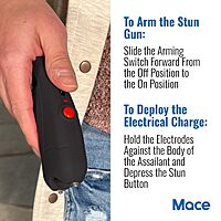 MACE Ergo Stun Gun - Rechargeable with LED Flashlight