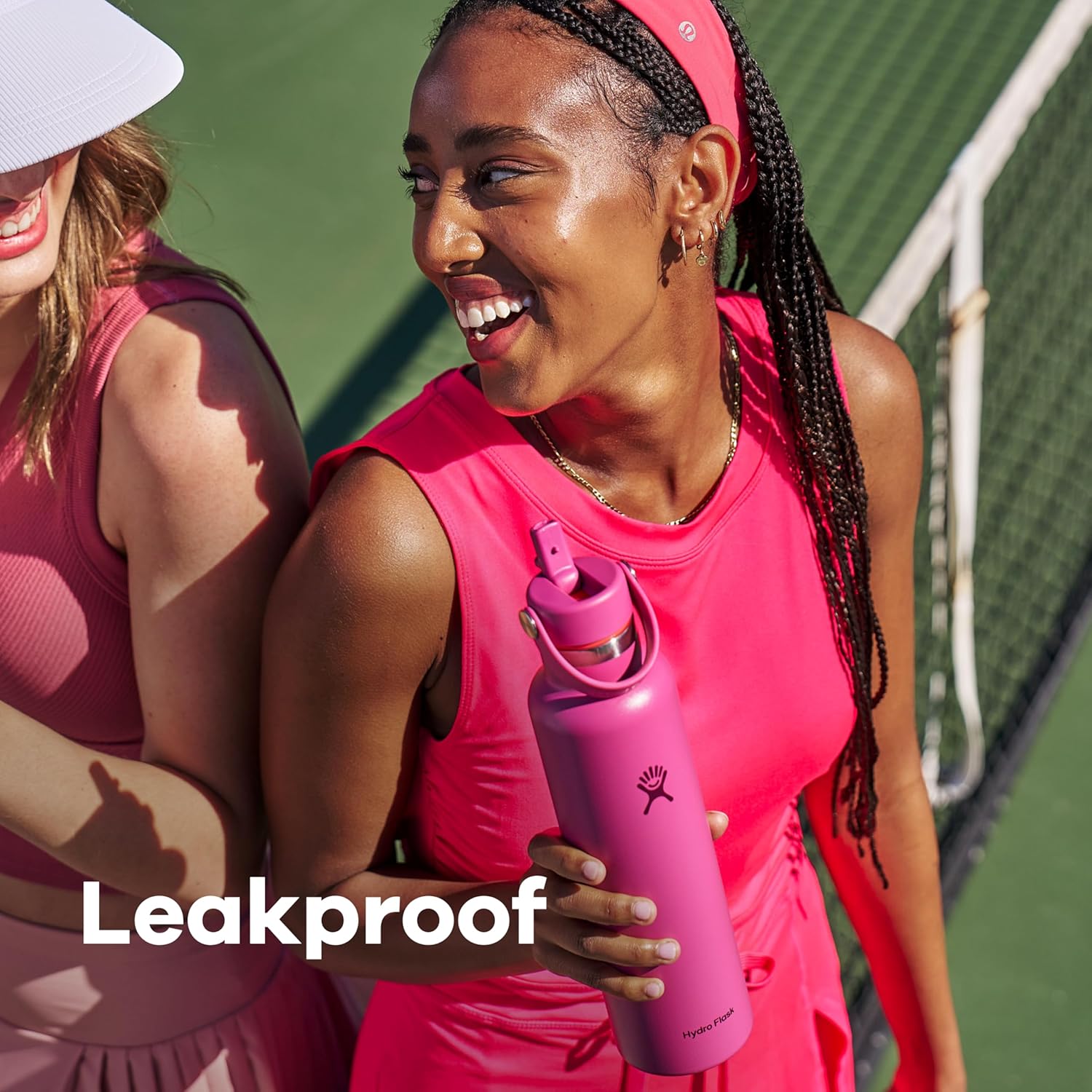 Hydro Flask Water Bottle - Insulated Stainless Steel - Straw Lid, Non Spill, Leakproof 24 Oz Trillium Pink