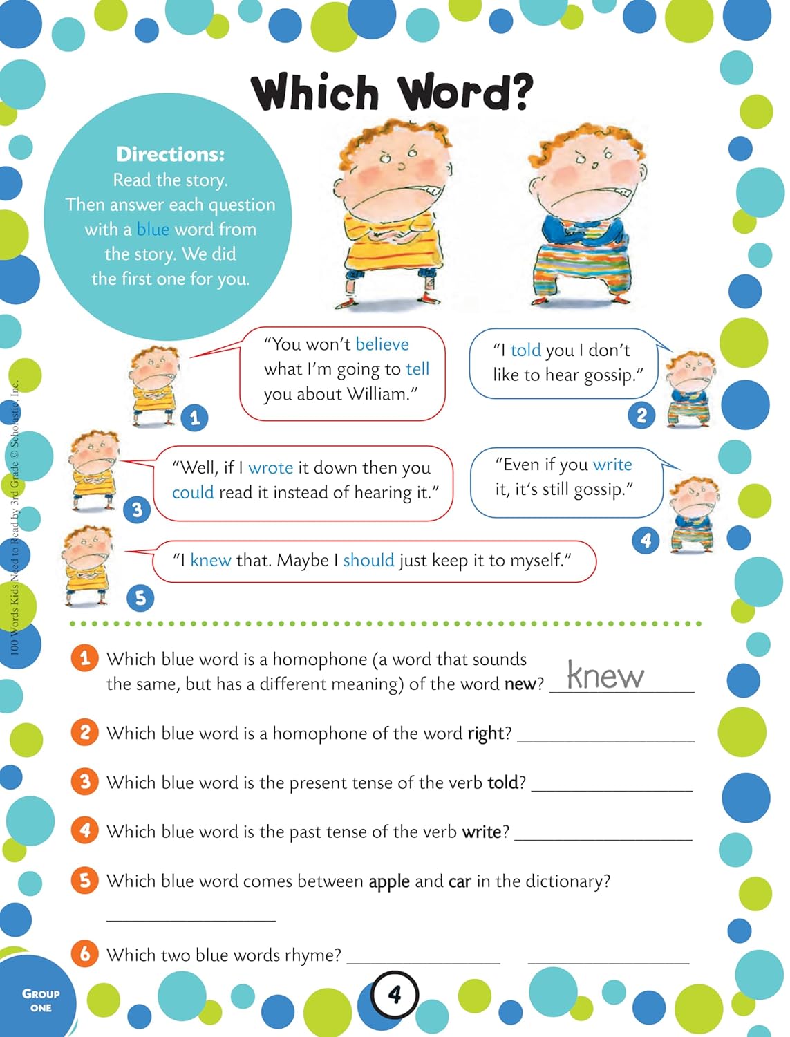 100 Words Kids Need to Read by 3rd Grade: Sight Word Practice to Build Strong Readers