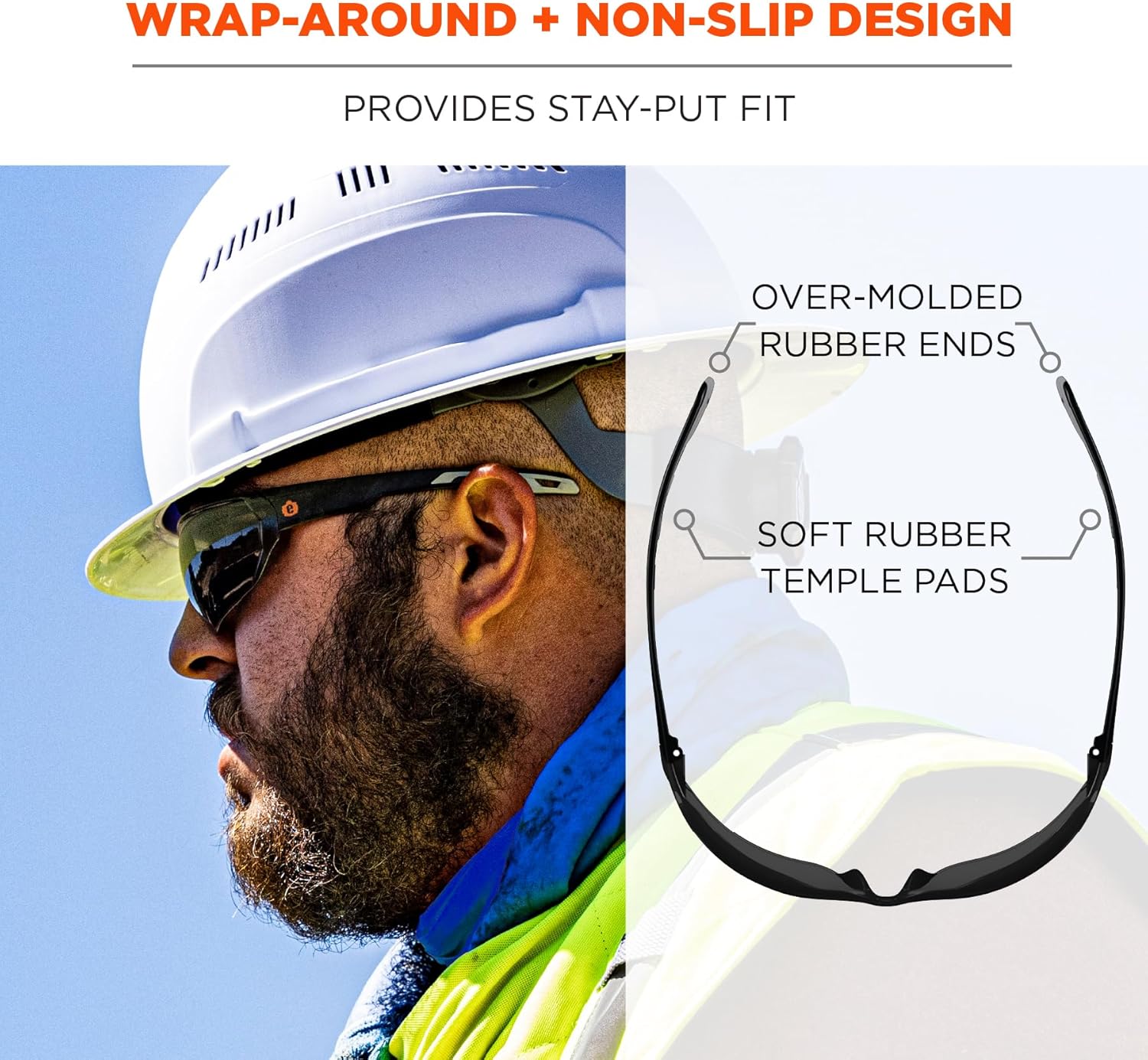 Ergodyne Skullerz VALI Frameless Safety Glasses
