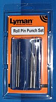 Lyman 4-Piece Roll Pin Punch Set, Steel