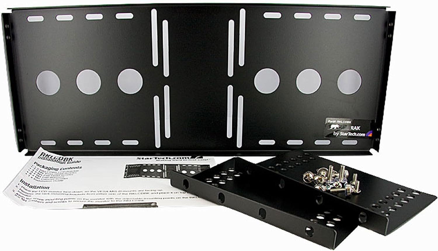 StarTech.com 4U Universal VESA LCD Monitor Mounting Bracket for 19-inch Rack or Cabinet - TAA Compliant