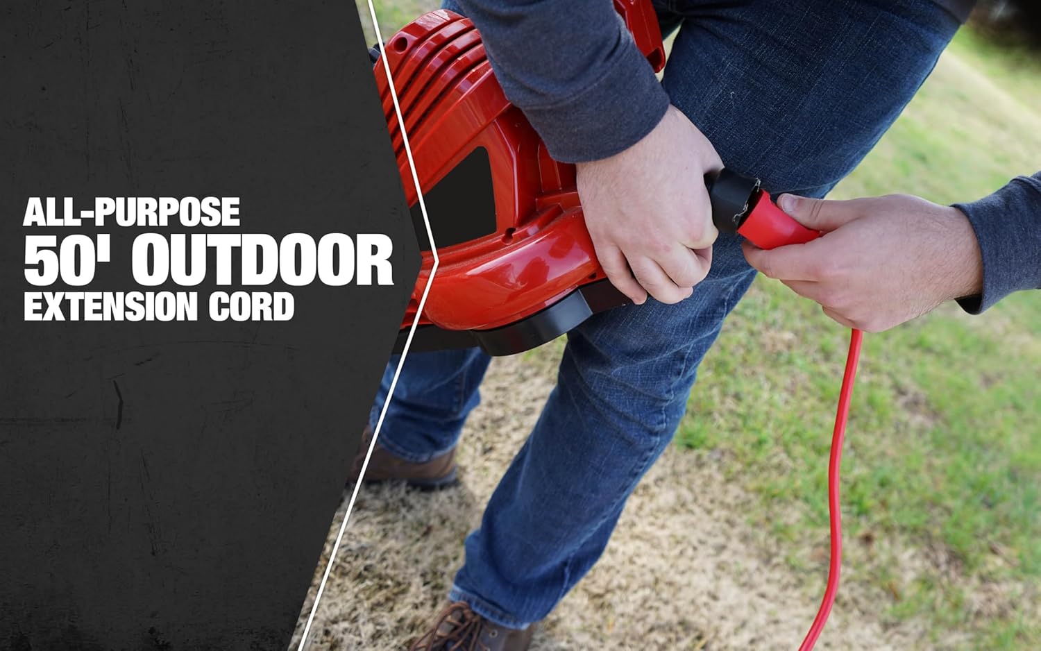 Southwire Heavy Duty Extension Cord - All-Purpose Heavy Duty Outdoor Power Cable - Lighted End for Safety