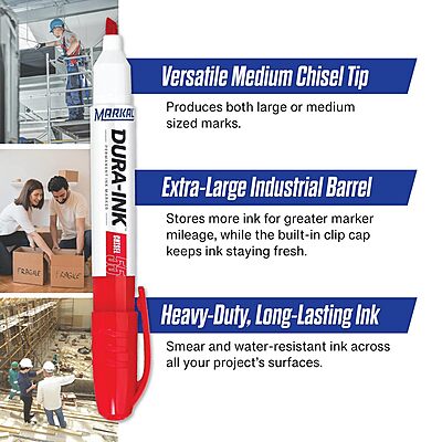 Markal Dura-Ink 55 Medium Chisel Permanent Ink Marker