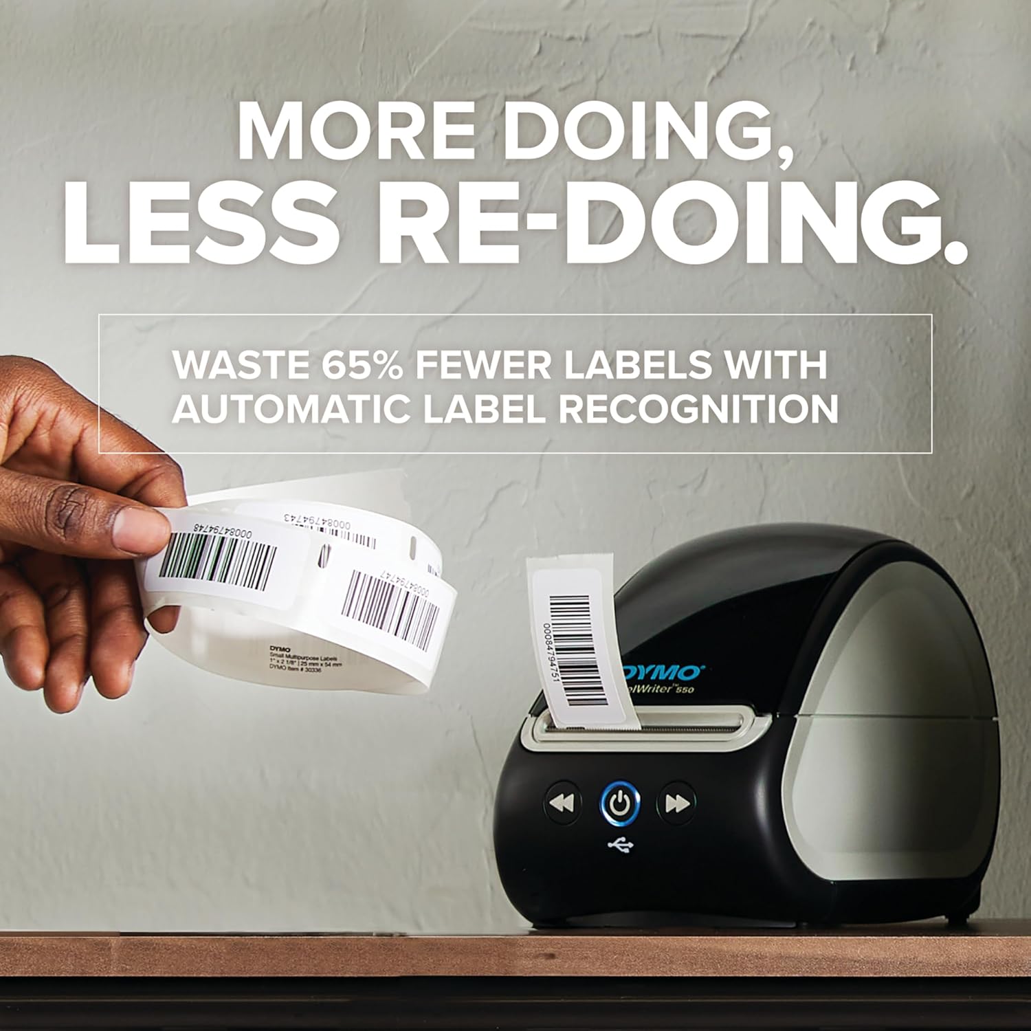 DYMO LabelWriter 550 Series Label Printer with Dymo-Branded Label Compatibility Automatic Recognition Low Waste Optimized