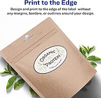 Avery Matte White Oval Labels, Sure Feed Technology, 3" x 5"