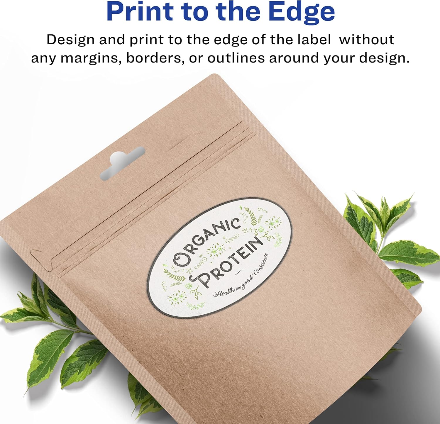 AVERY Matte White Oval Labels, Sure Feed Technology, 4.25" x 3.25"