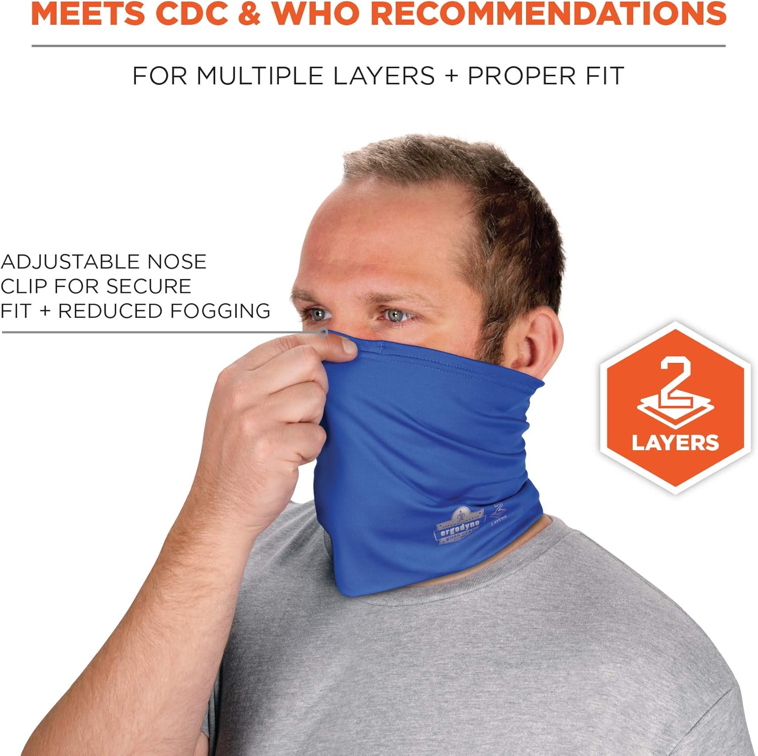 ERGODYNE Chill-Its 6489 2-Layer Cooling Neck Gaiter / Multi-Band