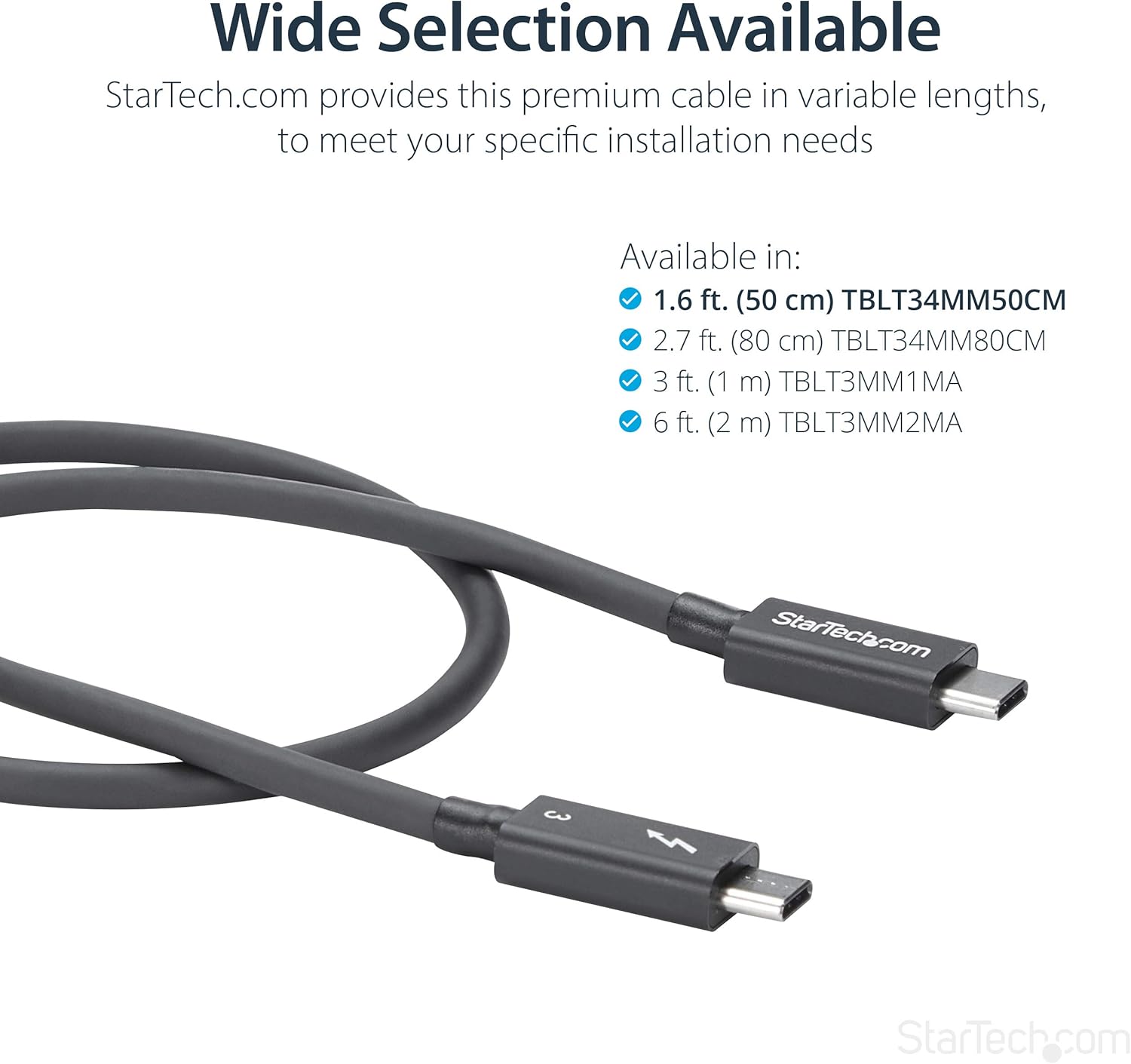 StarTech.com Passive Thunderbolt 3 USB-C Cable