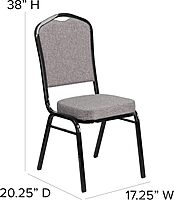 Flash Furniture HERCULES Series Crown Back Stacking Banquet Chair