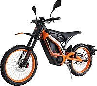 Kugoo Wish 04 Electric Dirt Bike 2026-3700W Brushless Motor - 67.2V 36Ah Battery - 80km/h Max Speed - 60-70km Range - Orange/Black