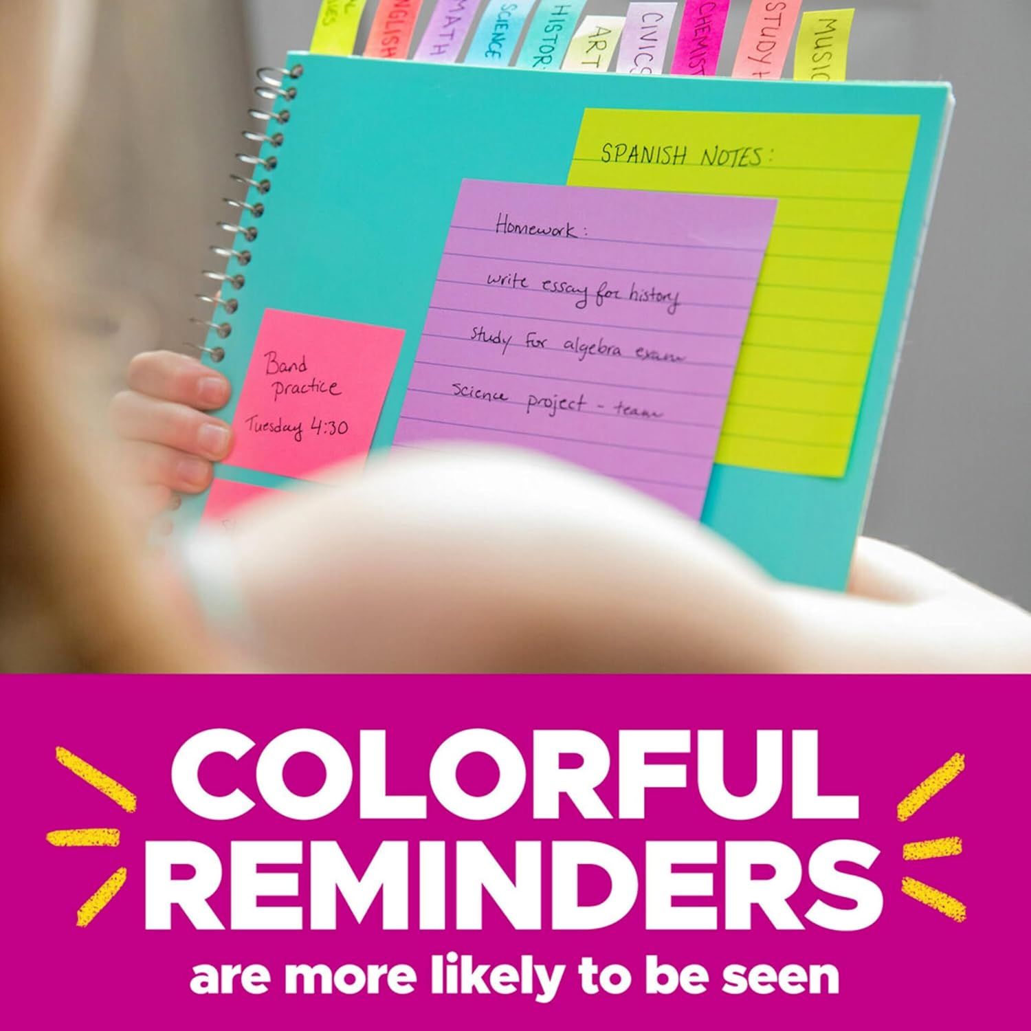 Post-it Pop-up Notes Dispenser, Organizes Desk & Keeps Notes Nearby, Black Base, Clear Top