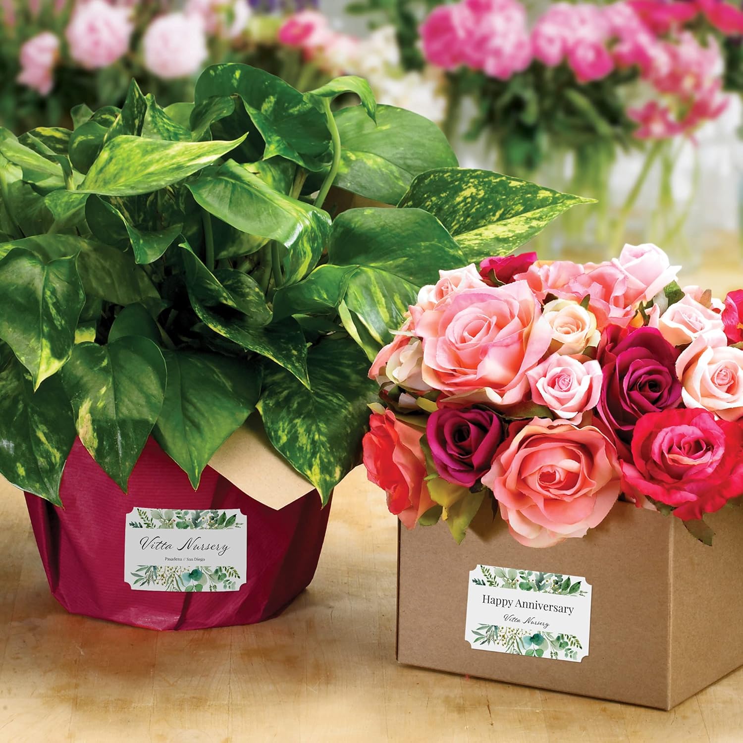 Avery Matte White Scalloped Rectangle Labels, Sure Feed Technology, 2 in x 3 in