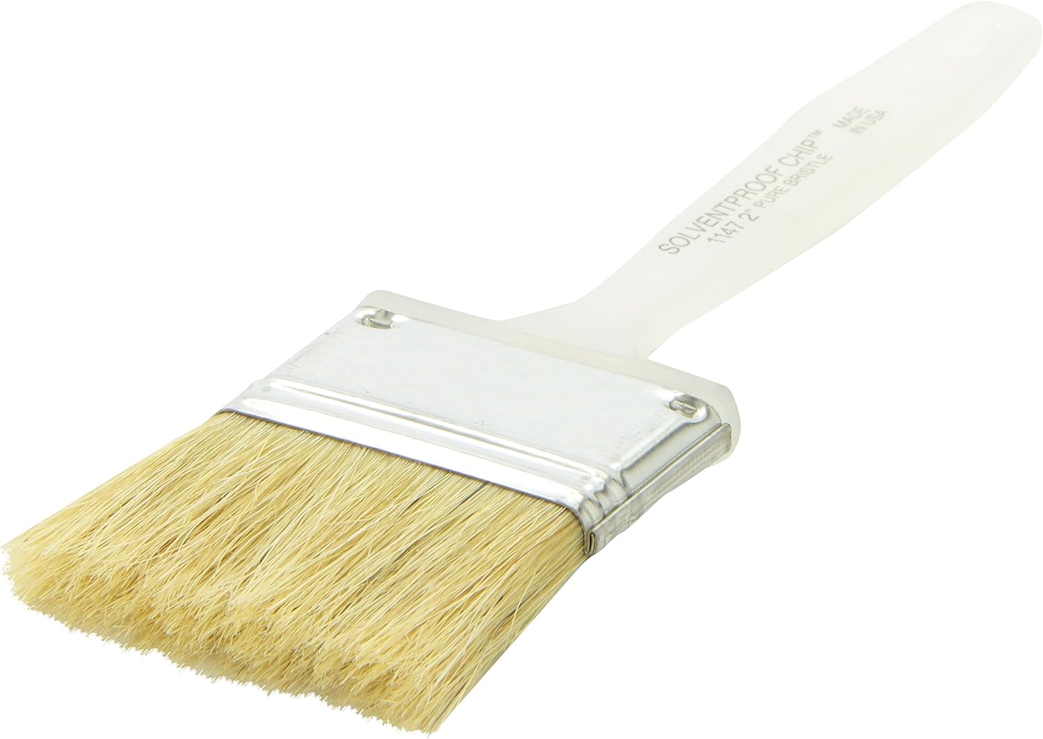 Wooster Brush A1147-2 Solvent Proof Bristle Chip Paint Brush, 2-Inch, White