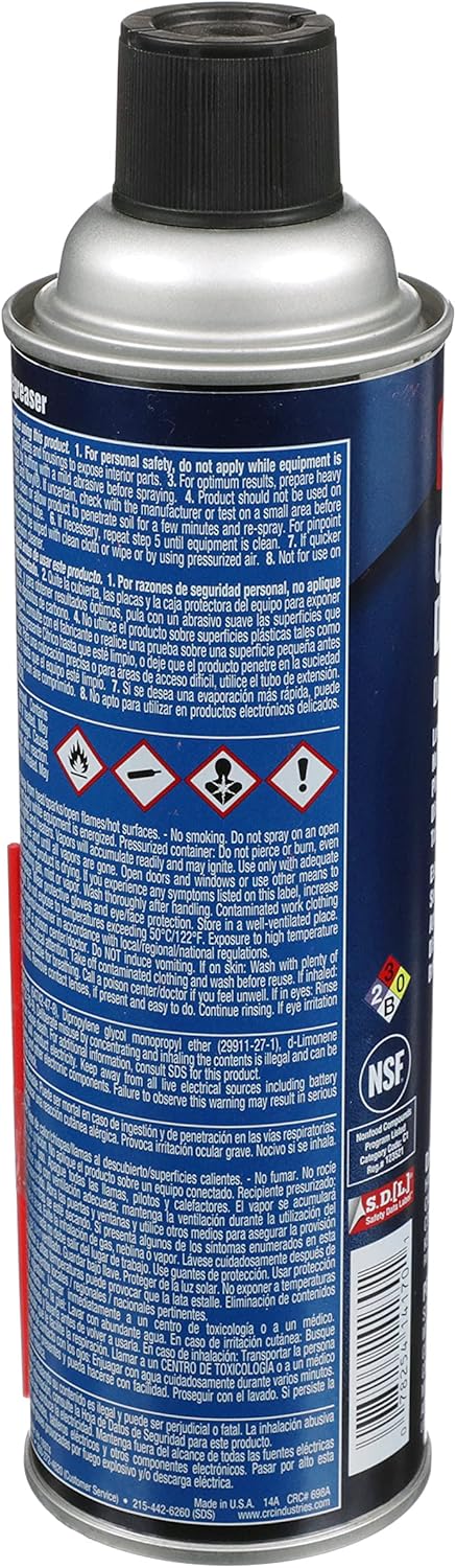 CRC Citrus Degreaser 14170 – 15 Wt Oz., Heavy Duty Citrus Degreaser For Removing Grease and Oil 15 Fl Oz (Pack of 1)