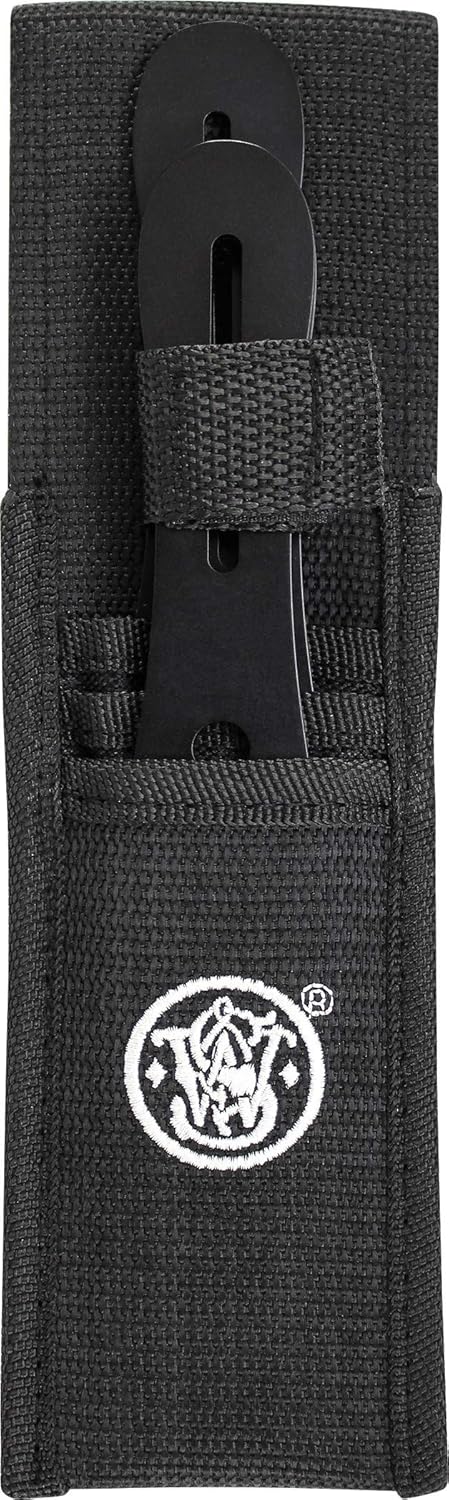 Smith & Wesson Bullseye Throwing Products with Full Tang Stainless Steel Design and Protective Nylon Sheaths for Recreation