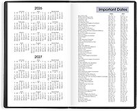 AT-A-GLANCE 2026 Planner, Weekly, 3-1/2" x 6", Pocket Size, Open Scheduling, DayMinder, Black (SK480026)