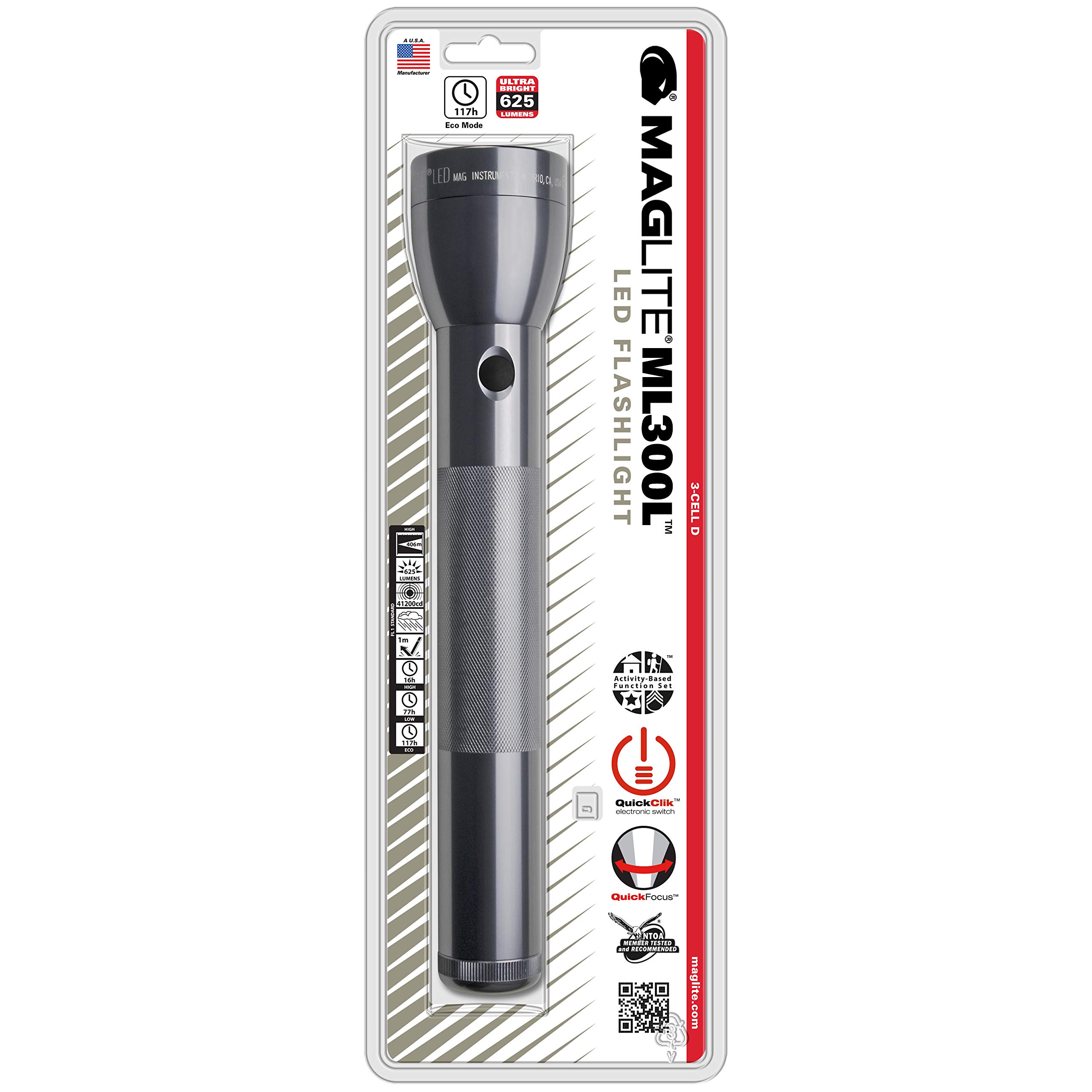 MAGLITE ML300L LED 3-Cell D Flashlight