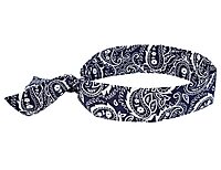 Ergodyne Chill-Its 6700 Evaporative Cooling Bandana, Navy Western (12306)