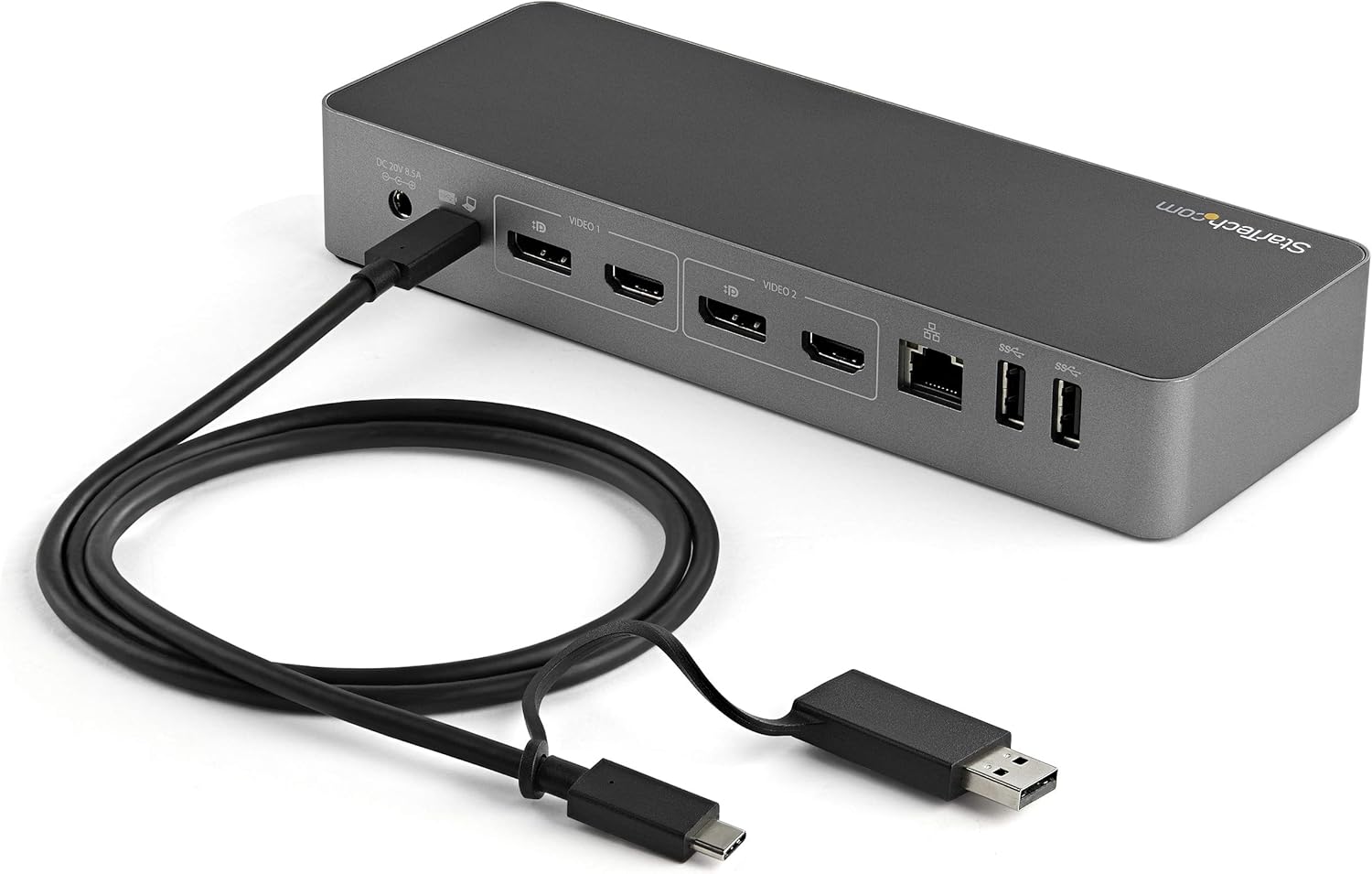StarTech.com 3ft/1m USB-C Cable with USB-A Adapter Dongle, USB-C to C (10Gbps/PD), USB-A to C (5Gbps)
