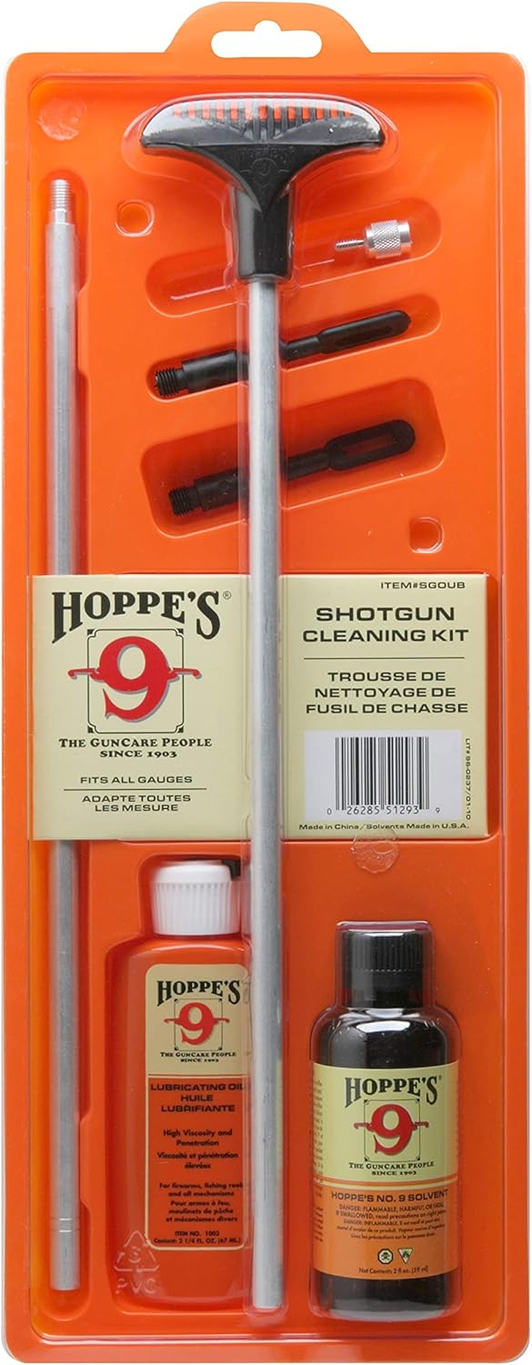 Hoppe's No. 9 Shotgun Cleaning Kit with Aluminum Rod, Clamshell