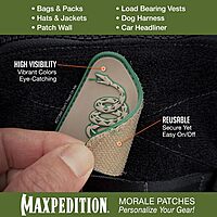 MAXPEDITION Don't Tread On Me PVC Morale Patch