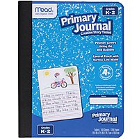 Mead Primary Journal, Half Page Ruled Creative Story Tablet, Grades K-2, 7 1/2" x 9 3/4", 100 Sheets