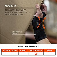 Ergodyne ProFlex 685 Wrist Support Sleeve - Dual Tightening Straps
