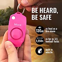 MACE Personal Safety Alarm & Pepper Spray Kit - 130dB Siren 10 ft Range