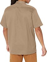 Dickies Men’s Short Sleeve Work Shirt – Durable Twill Button Down