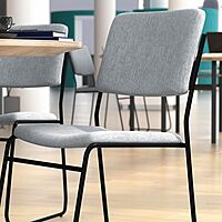 Flash Furniture HERCULES Series 500 lb Capacity High Density Stacking Chair with Sled Base