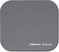 Fellowes Mouse Pad with Microban Antimicrobial Protection, Graphite (5934001), "9""*7.5""