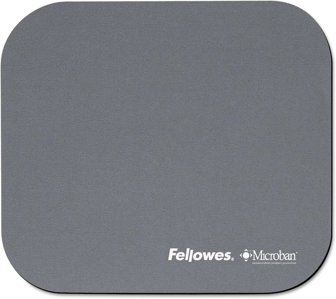 Fellowes Mouse Pad with Microban Antimicrobial Protection, Graphite (5934001), "9""*7.5""