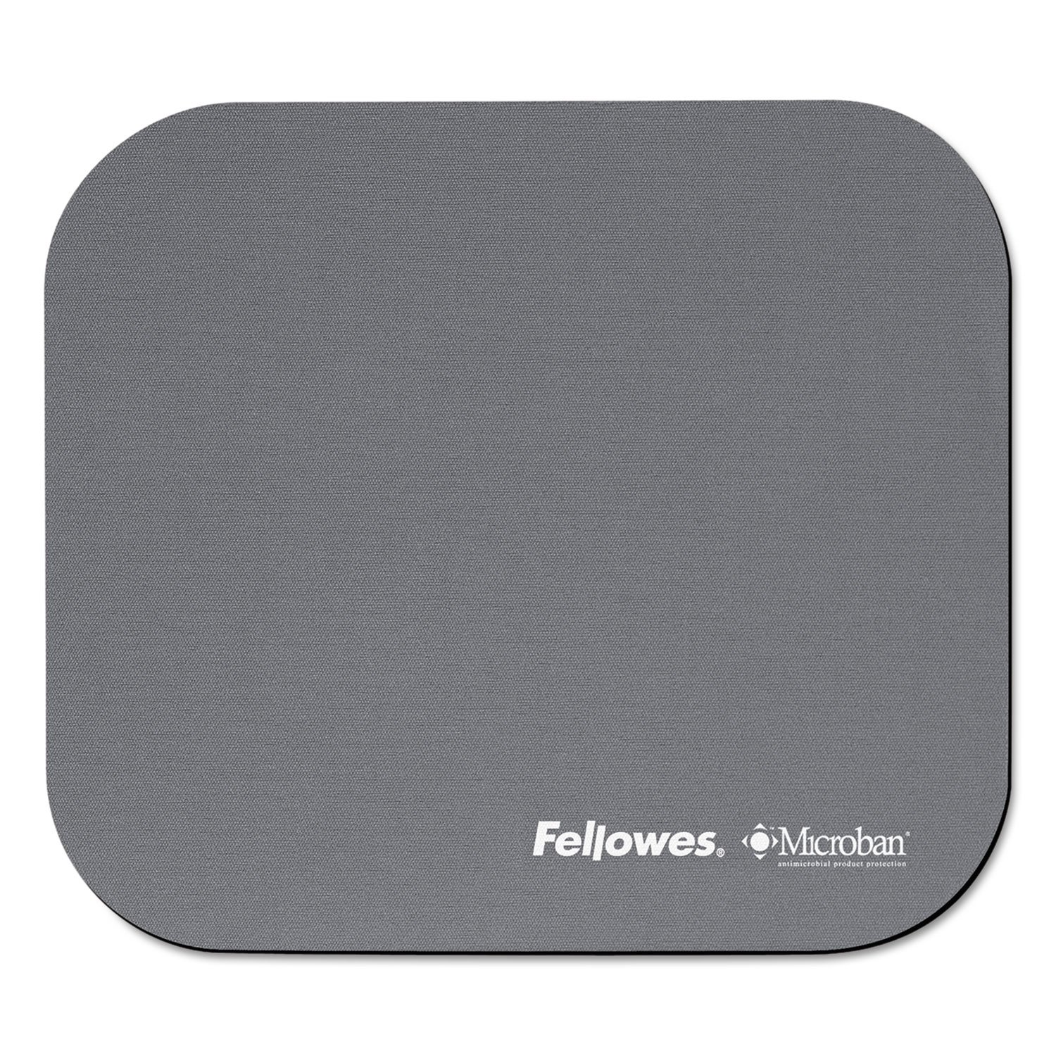 Fellowes Mouse Pad with Microban Antimicrobial Protection, Graphite (5934001), "9""*7.5""