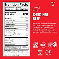 Chomps Grass-Fed and Finished Original Beef Jerky Snack Sticks 24-Pack, Keto, Paleo, Whole30, 10g Protein, Gluten-Free