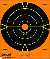 CALDWELL Orange Peel Bullseye Targets with Flake Off Material and Strong Adhesive