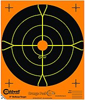 CALDWELL Orange Peel Bullseye Targets with Flake Off Material and Strong Adhesive