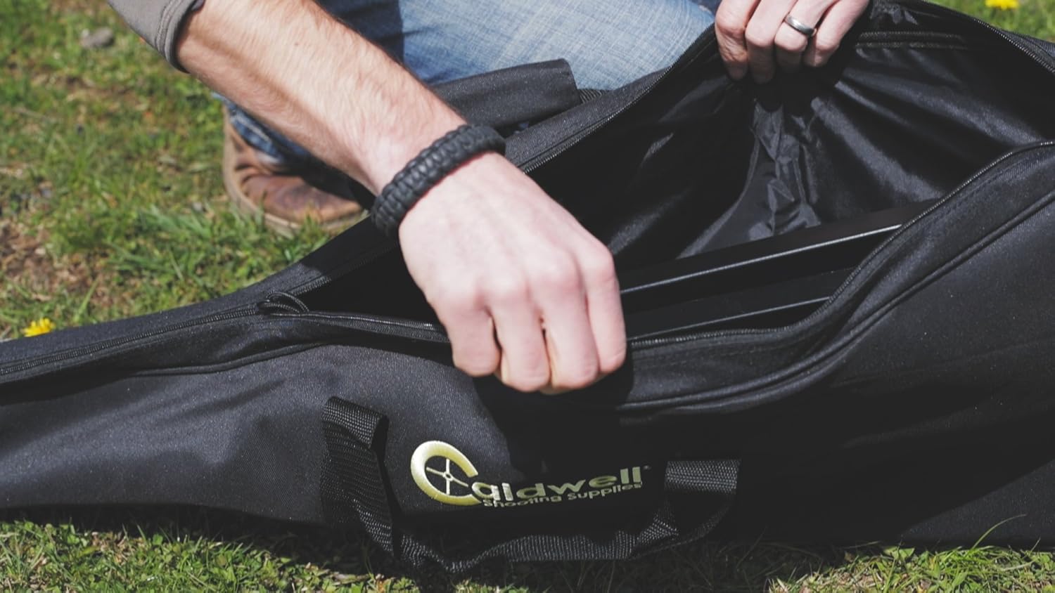 Caldwell Magnum Rifle Gong Carry Bag with Heavy Duty Construction and Inner Compartment for Outdoor, Range
