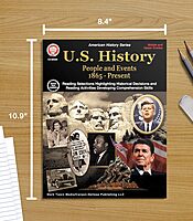 Mark Twain US History Workbook, Middle School Books Covering People and Events 1865 to Present Day