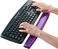 Fellowes Crystals Gel Keyboard Wrist Rest - Purple (91437)