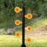 Birchwood Casey Handgun Dueling Tree Target with AR500 Steel Paddles, World of Targets