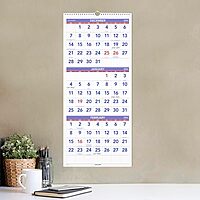 AT-A-GLANCE Three-Month Reference Wall Calendar