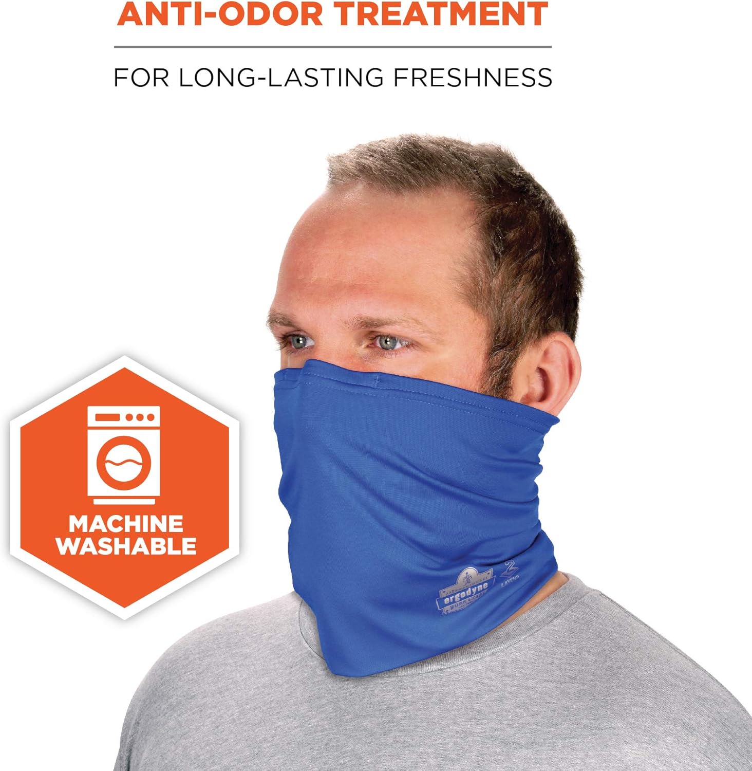 ERGODYNE Chill-Its 6489 2-Layer Cooling Neck Gaiter / Multi-Band