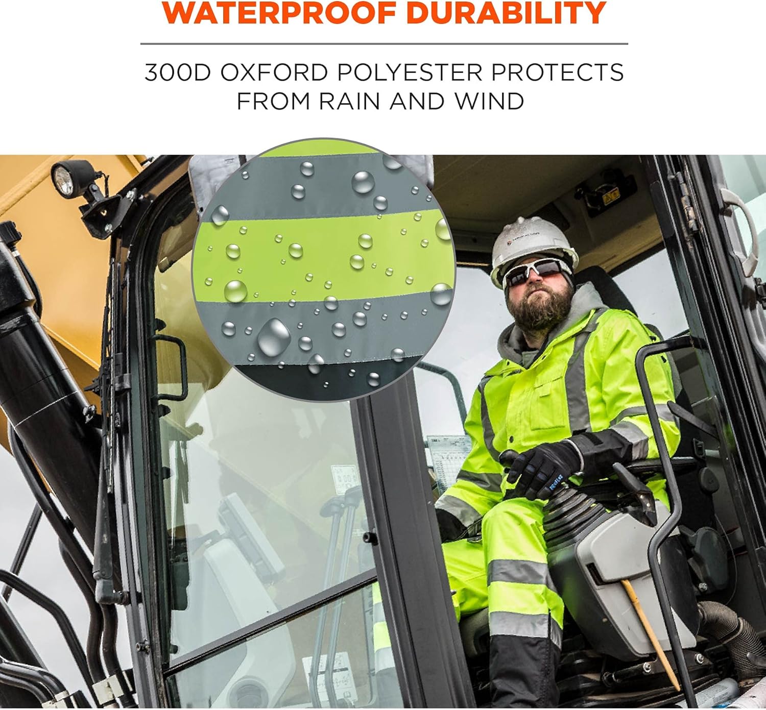 ERGODYNE GloWear 8915BK Class E Hi-Vis Rain Pants